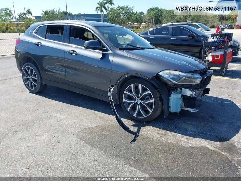 2021 BMW X2 Sdrive28I VIN: WBXYH9C08M5S71167 Lot: 45073716