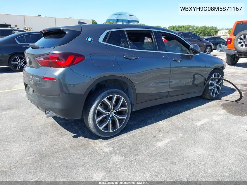 2021 BMW X2 Sdrive28I VIN: WBXYH9C08M5S71167 Lot: 45073716
