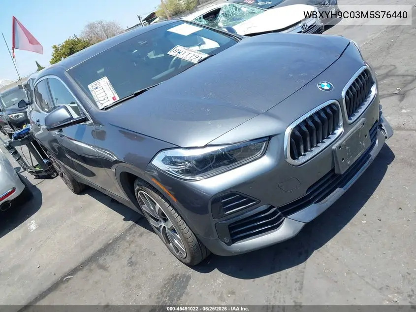 2021 BMW X2 Sdrive28I VIN: WBXYH9C03M5S76440 Lot: 45491022