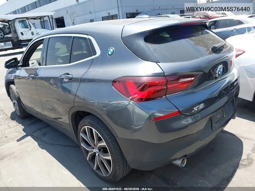 2021 BMW X2 Sdrive28I VIN: WBXYH9C03M5S76440 Lot: 45491022