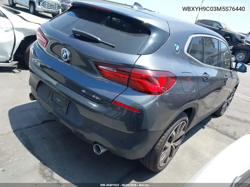 2021 BMW X2 Sdrive28I VIN: WBXYH9C03M5S76440 Lot: 45491022