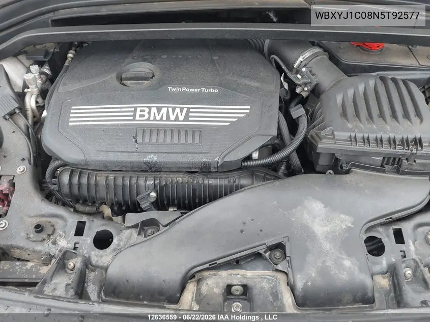 2022 BMW X2 xDrive28I VIN: WBXYJ1C08N5T92577 Lot: 12636559
