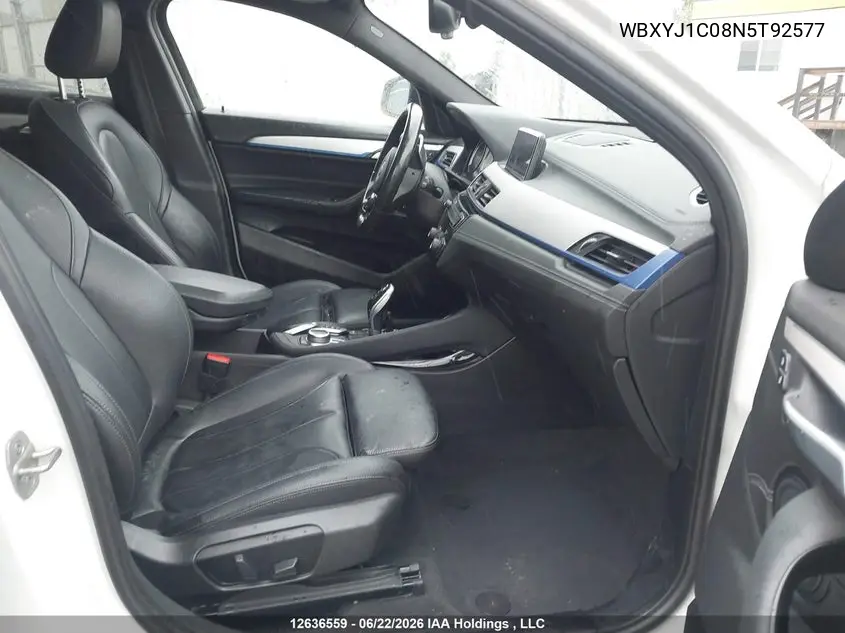 2022 BMW X2 xDrive28I VIN: WBXYJ1C08N5T92577 Lot: 12636559