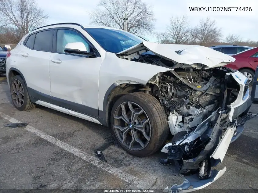 2022 BMW X2 xDrive28I VIN: WBXYJ1C07N5T74426 Lot: 43889731