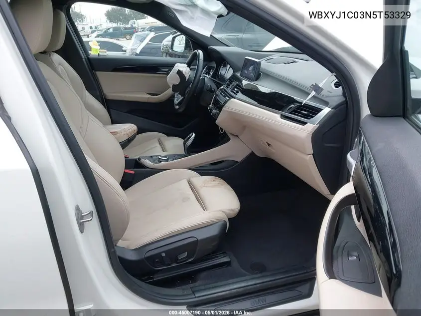 2022 BMW X2 xDrive28I VIN: WBXYJ1C03N5T53329 Lot: 45007190