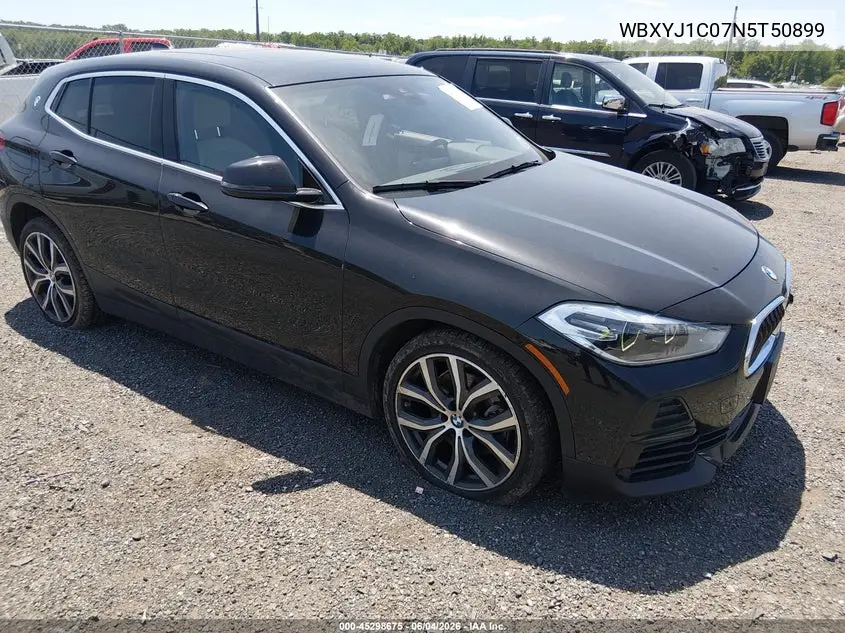 2022 BMW X2 xDrive28I VIN: WBXYJ1C07N5T50899 Lot: 45298675