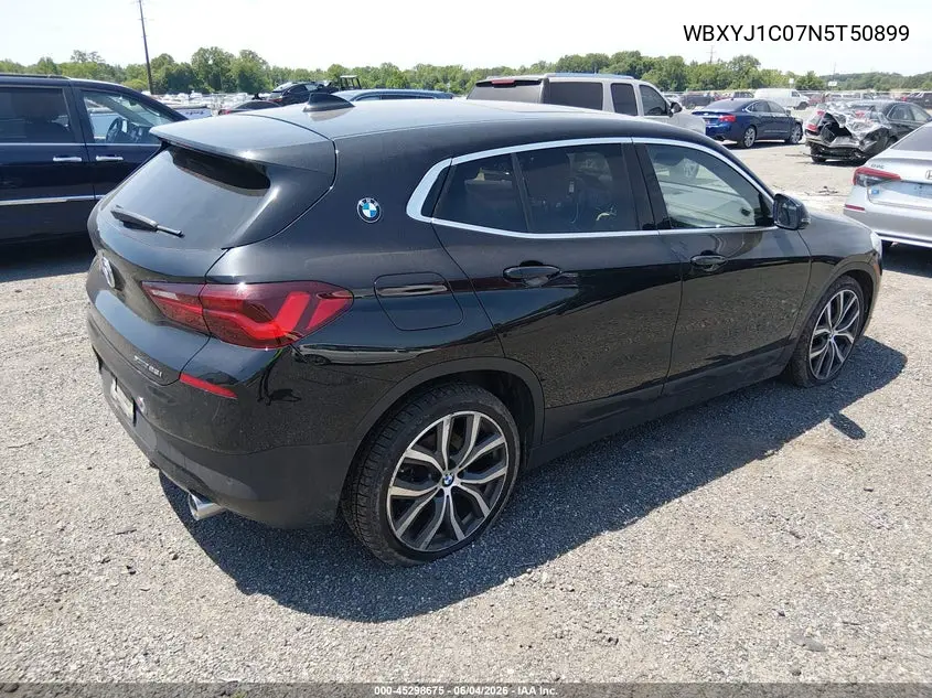 2022 BMW X2 xDrive28I VIN: WBXYJ1C07N5T50899 Lot: 45298675