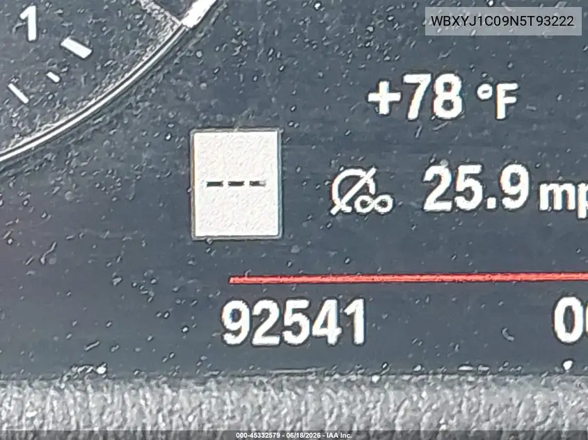2022 BMW X2 xDrive28I VIN: WBXYJ1C09N5T93222 Lot: 45332579