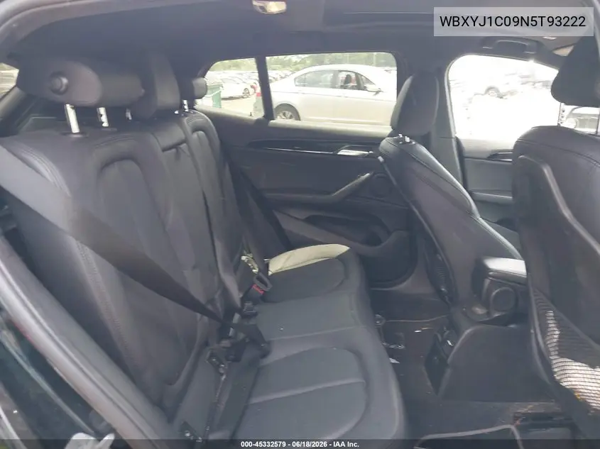 2022 BMW X2 xDrive28I VIN: WBXYJ1C09N5T93222 Lot: 45332579