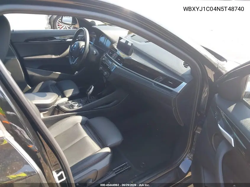 2022 BMW X2 xDrive28I VIN: WBXYJ1C04N5T48740 Lot: 45444963