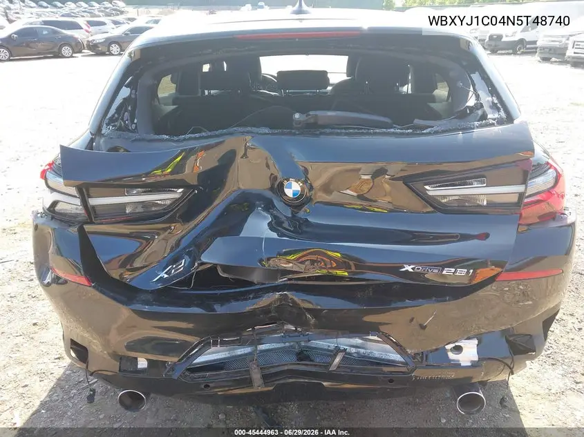 2022 BMW X2 xDrive28I VIN: WBXYJ1C04N5T48740 Lot: 45444963