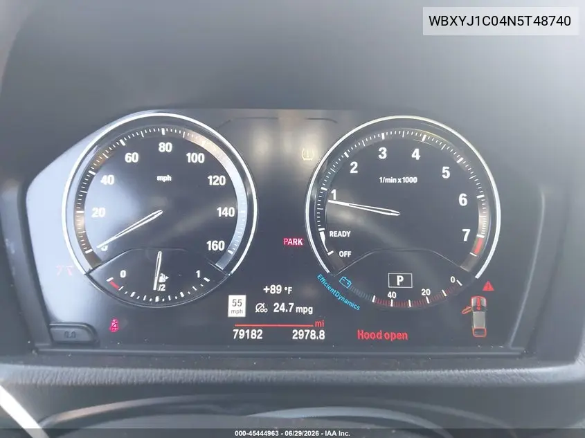 2022 BMW X2 xDrive28I VIN: WBXYJ1C04N5T48740 Lot: 45444963