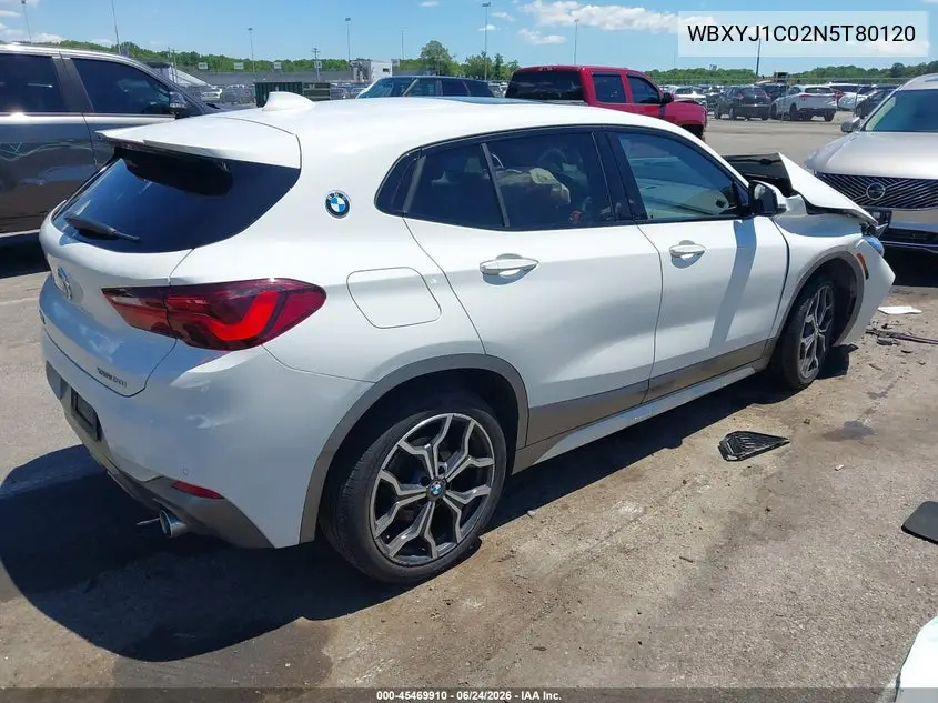 2022 BMW X2 xDrive28I VIN: WBXYJ1C02N5T80120 Lot: 45469910