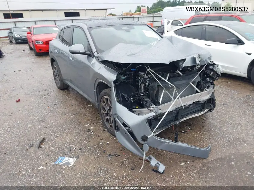 2025 BMW X2 xDrive28I VIN: WBX63GM08S5280537 Lot: 45382002