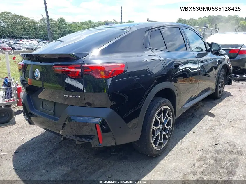 2025 BMW X2 xDrive28I VIN: WBX63GM05S5128425 Lot: 45466498
