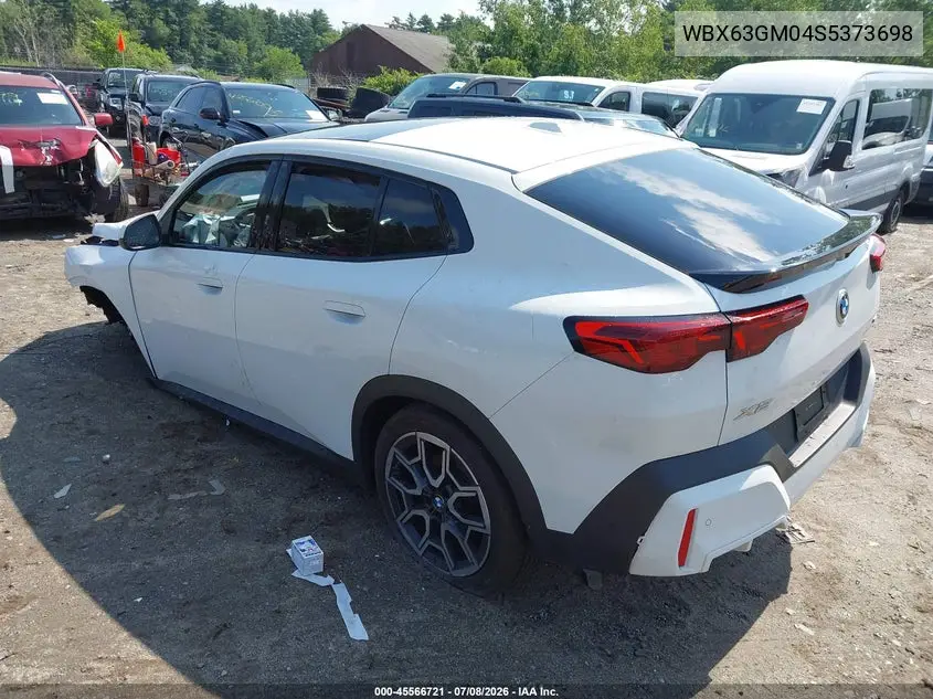 2025 BMW X2 xDrive28I VIN: WBX63GM04S5373698 Lot: 45566721