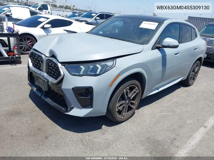 2025 BMW X2 xDrive28I VIN: WBX63GM04S5309130 Lot: 45596860