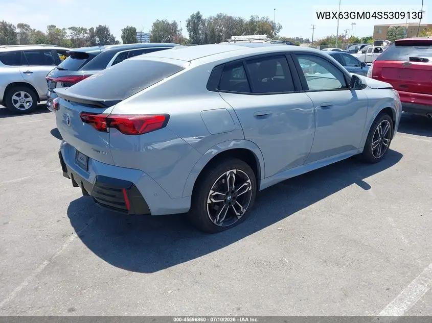 2025 BMW X2 xDrive28I VIN: WBX63GM04S5309130 Lot: 45596860