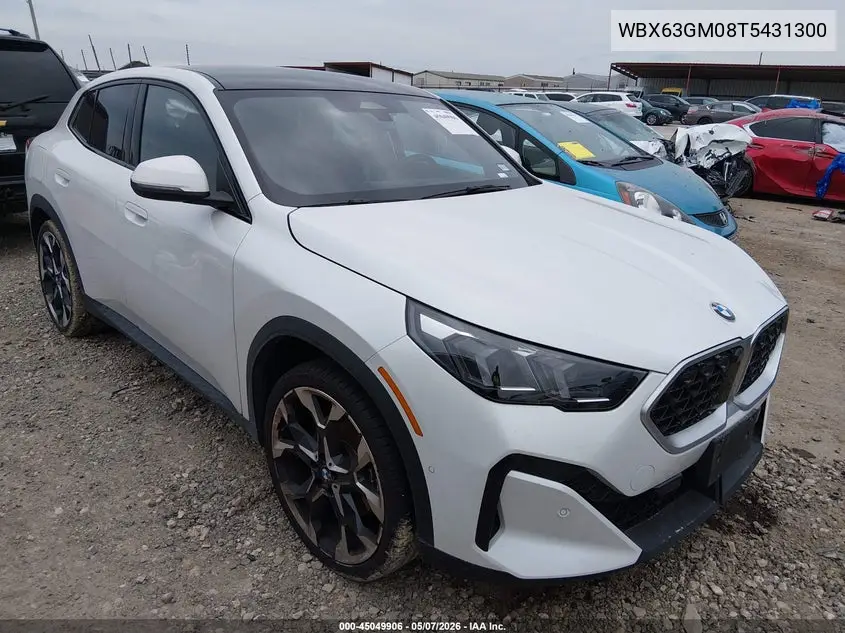 2026 BMW X2 xDrive28I VIN: WBX63GM08T5431300 Lot: 45049906