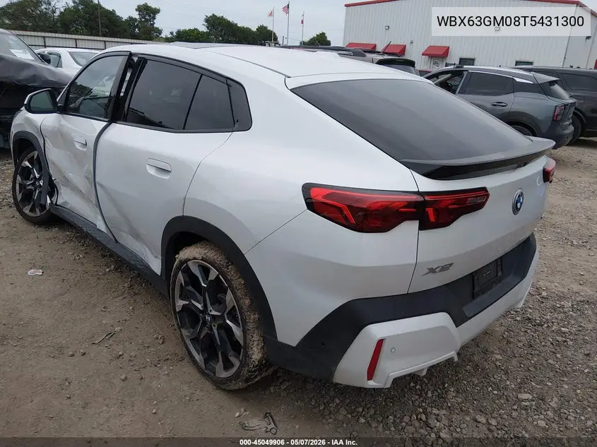 2026 BMW X2 xDrive28I VIN: WBX63GM08T5431300 Lot: 45049906
