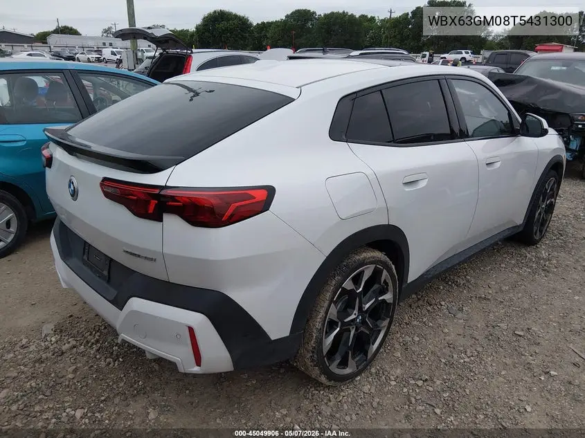 2026 BMW X2 xDrive28I VIN: WBX63GM08T5431300 Lot: 45049906