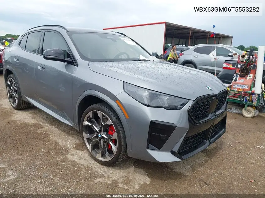 2026 BMW X2 xDrive28I VIN: WBX63GM06T5553282 Lot: 45419782