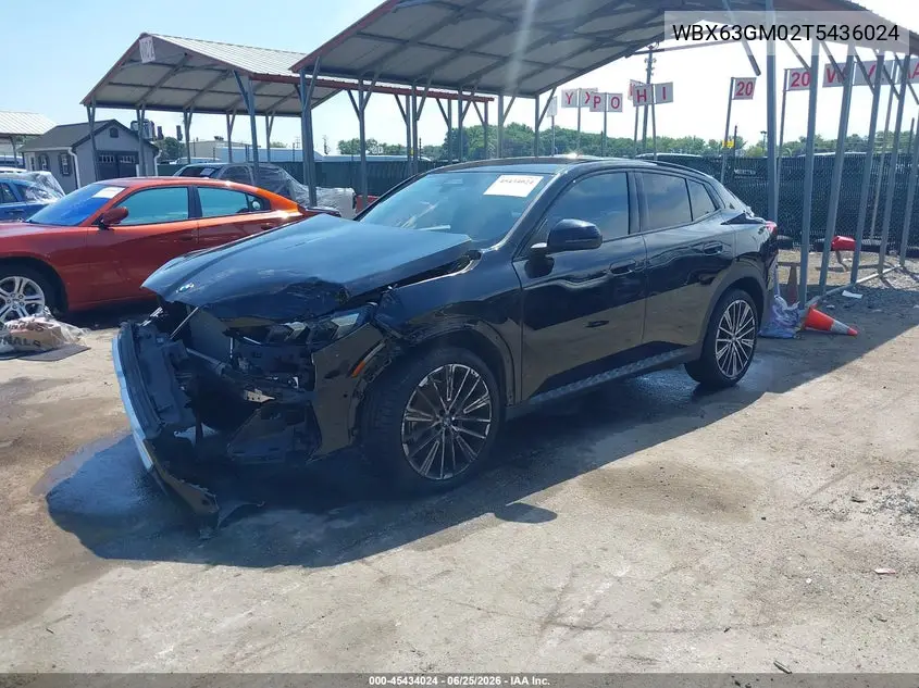 2026 BMW X2 xDrive28I VIN: WBX63GM02T5436024 Lot: 45434024