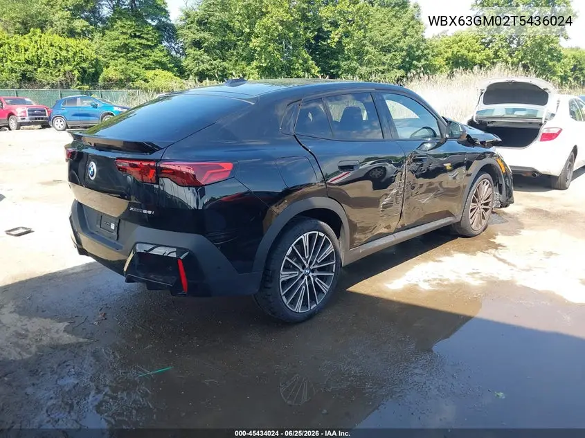 2026 BMW X2 xDrive28I VIN: WBX63GM02T5436024 Lot: 45434024