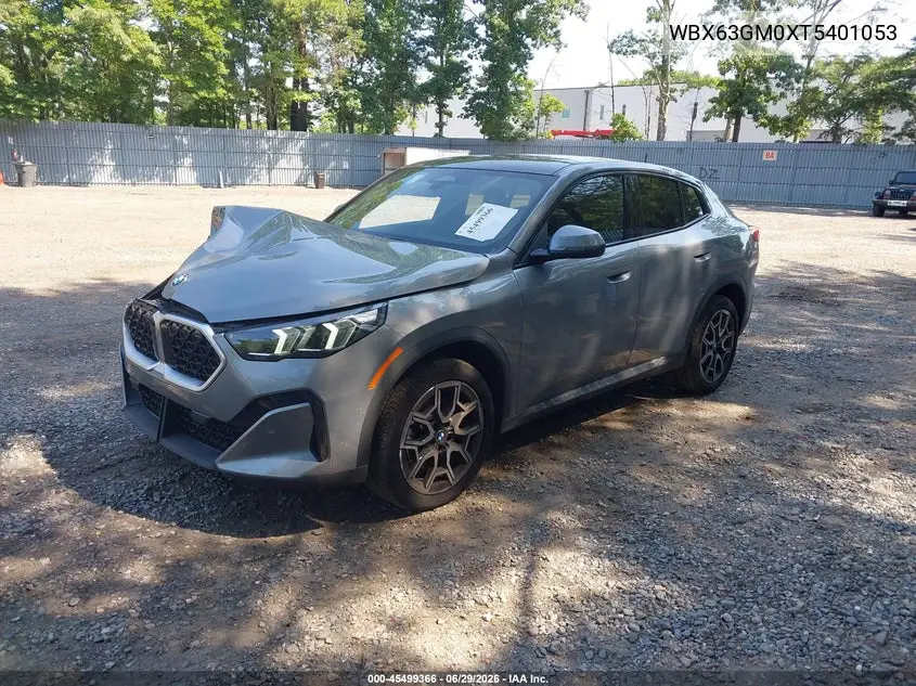 2026 BMW X2 xDrive28I VIN: WBX63GM0XT5401053 Lot: 45499366
