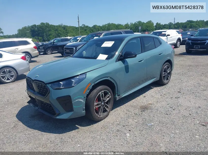 2026 BMW X2 xDrive28I VIN: WBX63GM08T5428378 Lot: 45610795