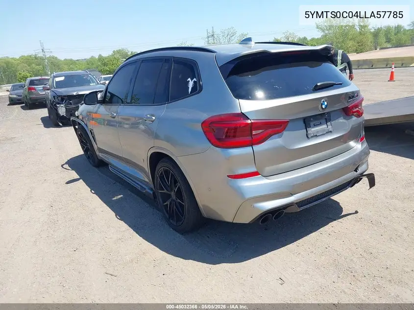 2020 BMW X3 M Competition VIN: 5YMTS0C04LLA57785 Lot: 45032366