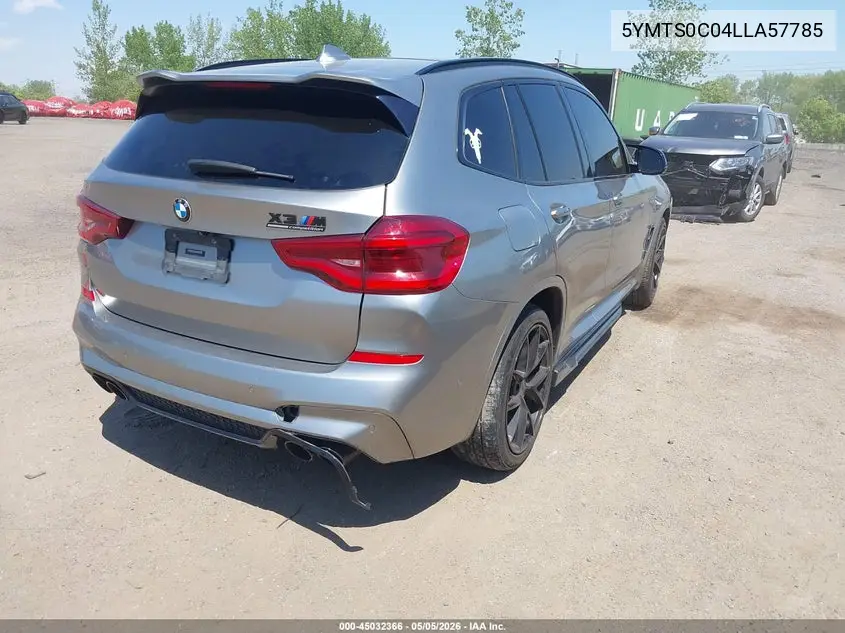 2020 BMW X3 M Competition VIN: 5YMTS0C04LLA57785 Lot: 45032366