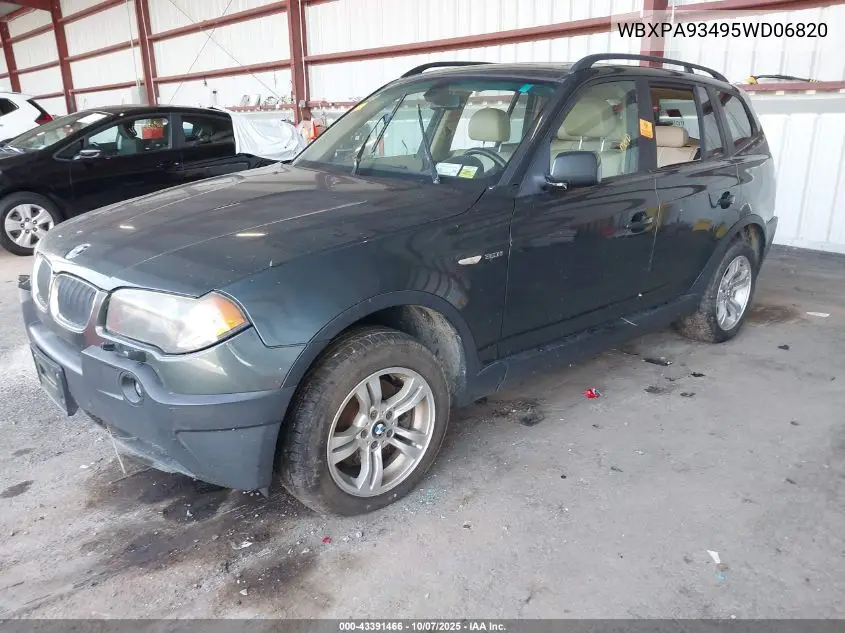 WBXPA93495WD06820 2005 BMW X3 3.0I