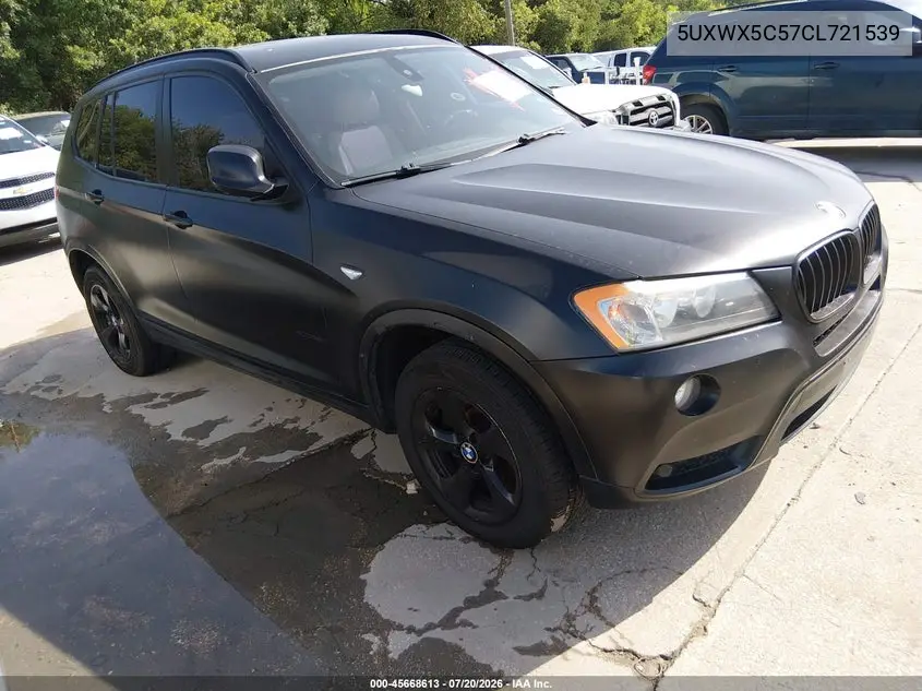 2012 BMW X3 xDrive28I VIN: 5UXWX5C57CL721539 Lot: 45668613
