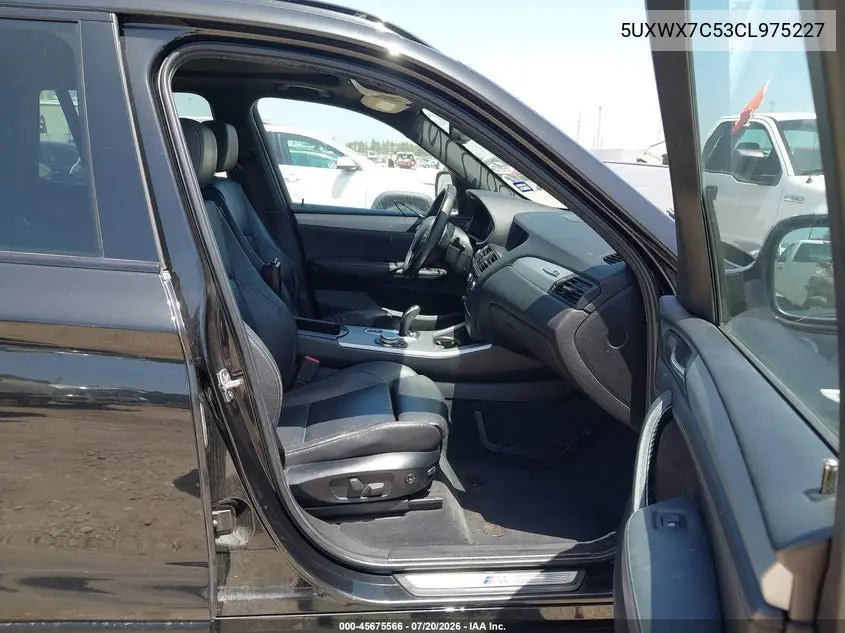 2012 BMW X3 xDrive35I VIN: 5UXWX7C53CL975227 Lot: 45675566