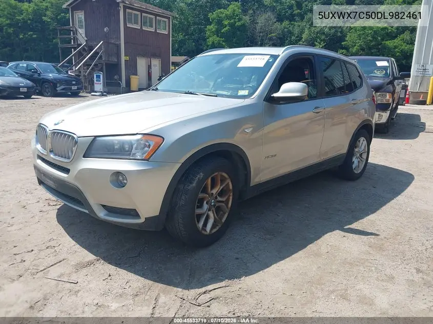 2013 BMW X3 xDrive35I VIN: 5UXWX7C50DL982461 Lot: 45533718