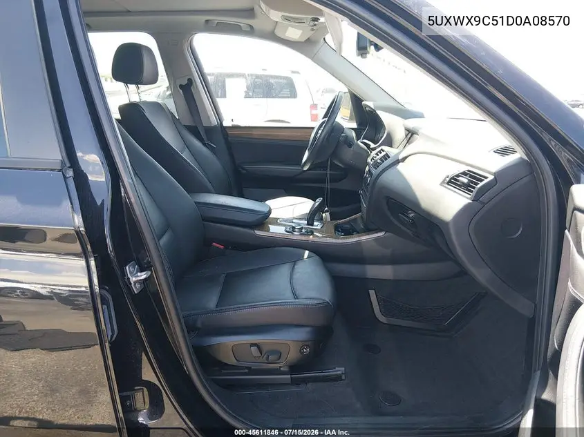 2013 BMW X3 xDrive28I VIN: 5UXWX9C51D0A08570 Lot: 45611846