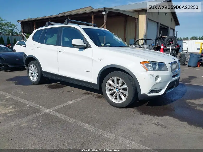 2013 BMW X3 xDrive28I VIN: 5UXWX9C59D0A22250 Lot: 45618350