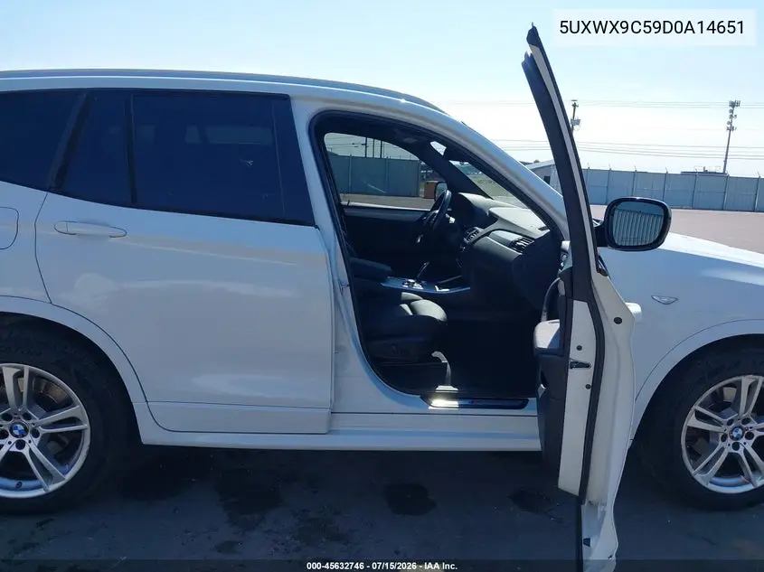 2013 BMW X3 xDrive28I VIN: 5UXWX9C59D0A14651 Lot: 45632746
