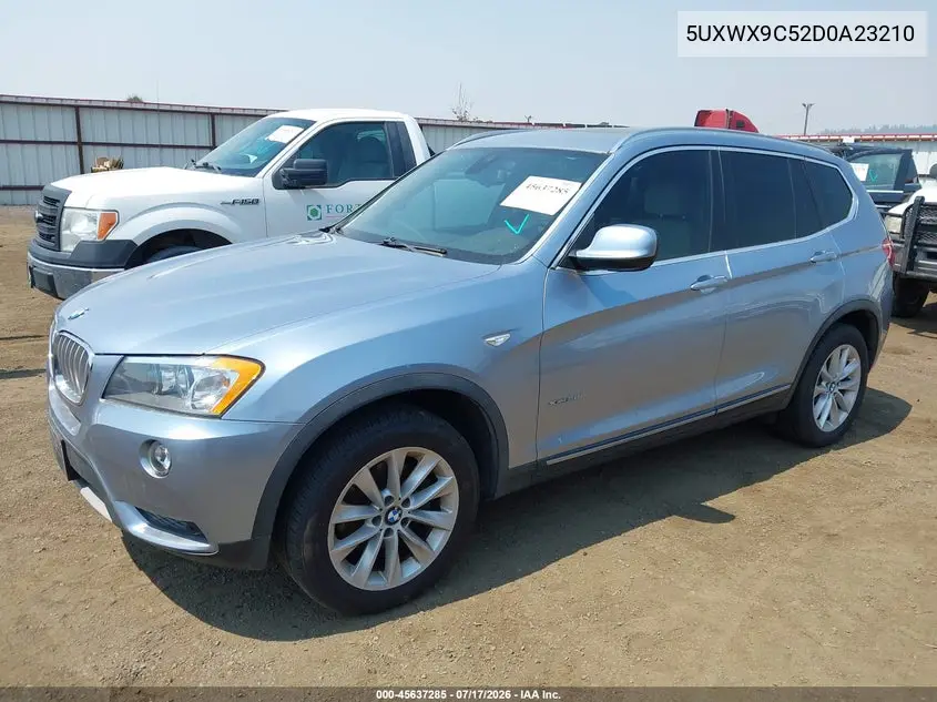 2013 BMW X3 xDrive28I VIN: 5UXWX9C52D0A23210 Lot: 45637285