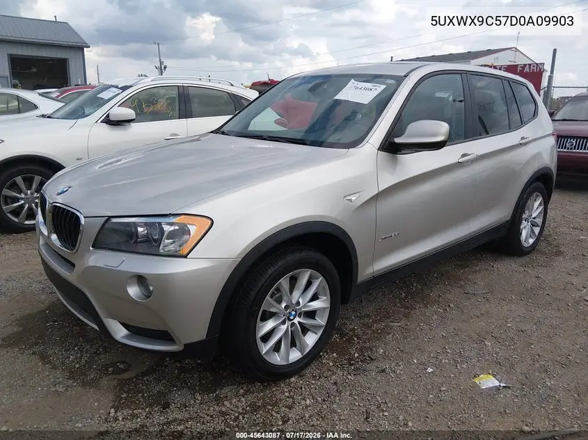 2013 BMW X3 xDrive28I VIN: 5UXWX9C57D0A09903 Lot: 45643087