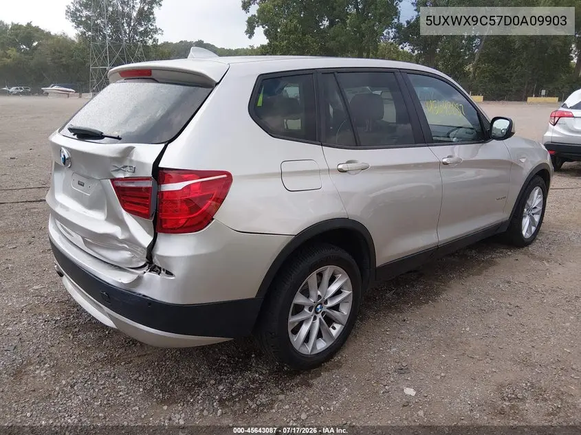 2013 BMW X3 xDrive28I VIN: 5UXWX9C57D0A09903 Lot: 45643087
