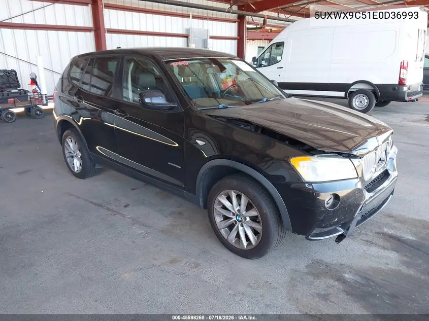 2014 BMW X3 xDrive28I VIN: 5UXWX9C51E0D36993 Lot: 45598268