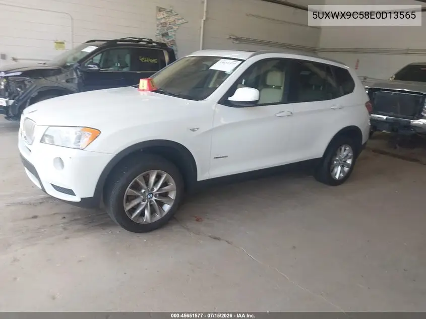 2014 BMW X3 xDrive28I VIN: 5UXWX9C58E0D13565 Lot: 45651577