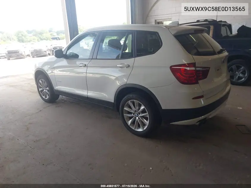 2014 BMW X3 xDrive28I VIN: 5UXWX9C58E0D13565 Lot: 45651577