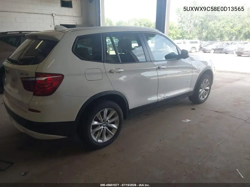 2014 BMW X3 xDrive28I VIN: 5UXWX9C58E0D13565 Lot: 45651577