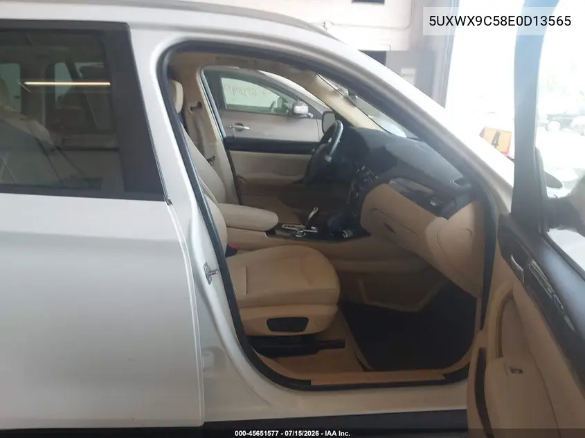 2014 BMW X3 xDrive28I VIN: 5UXWX9C58E0D13565 Lot: 45651577