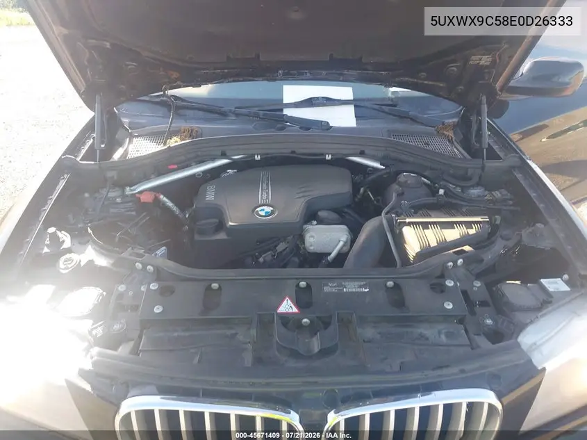 2014 BMW X3 xDrive28I VIN: 5UXWX9C58E0D26333 Lot: 45671409