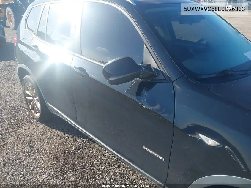2014 BMW X3 xDrive28I VIN: 5UXWX9C58E0D26333 Lot: 45671409