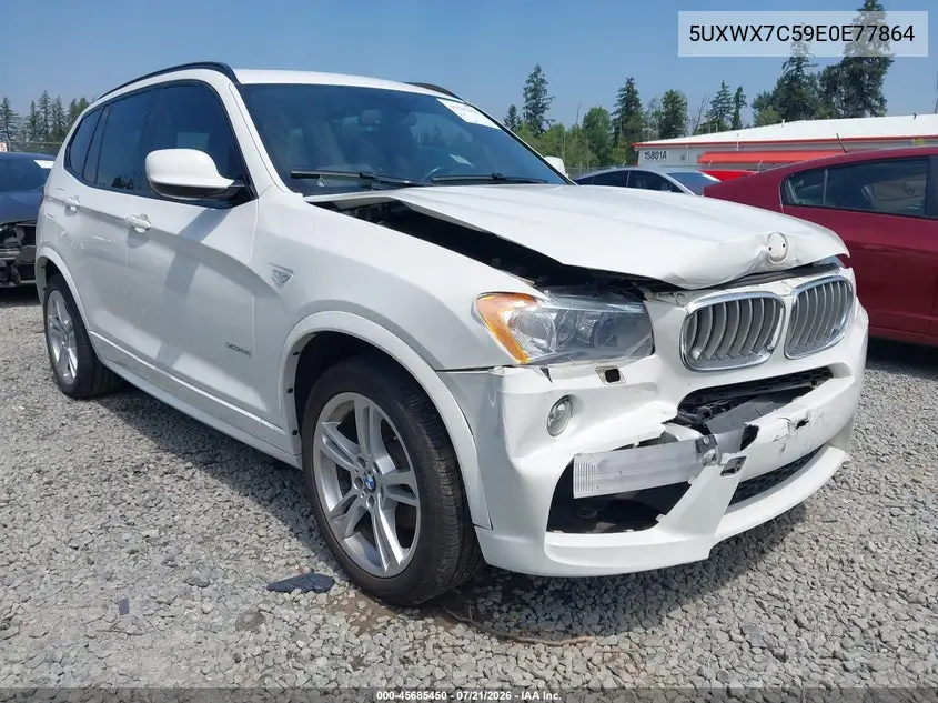 2014 BMW X3 xDrive35I VIN: 5UXWX7C59E0E77864 Lot: 45685450